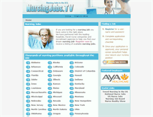 Tablet Screenshot of nursingjobs.tv