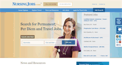 Desktop Screenshot of nursingjobs.com