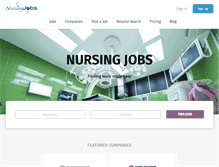 Tablet Screenshot of nursingjobs.com.au